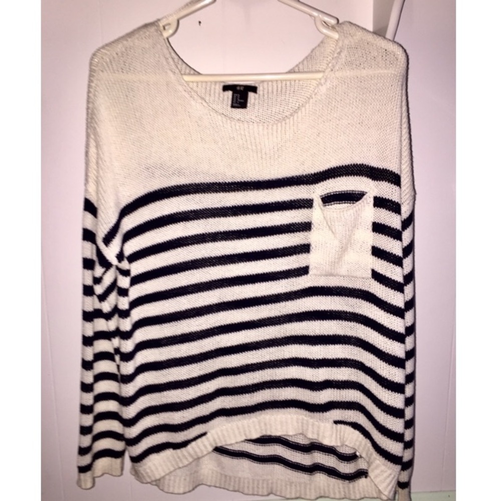 H&M striped knit sweater
